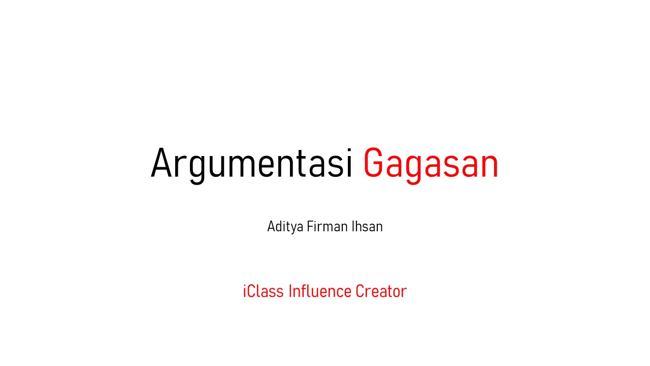 Argumentasi Gagasan