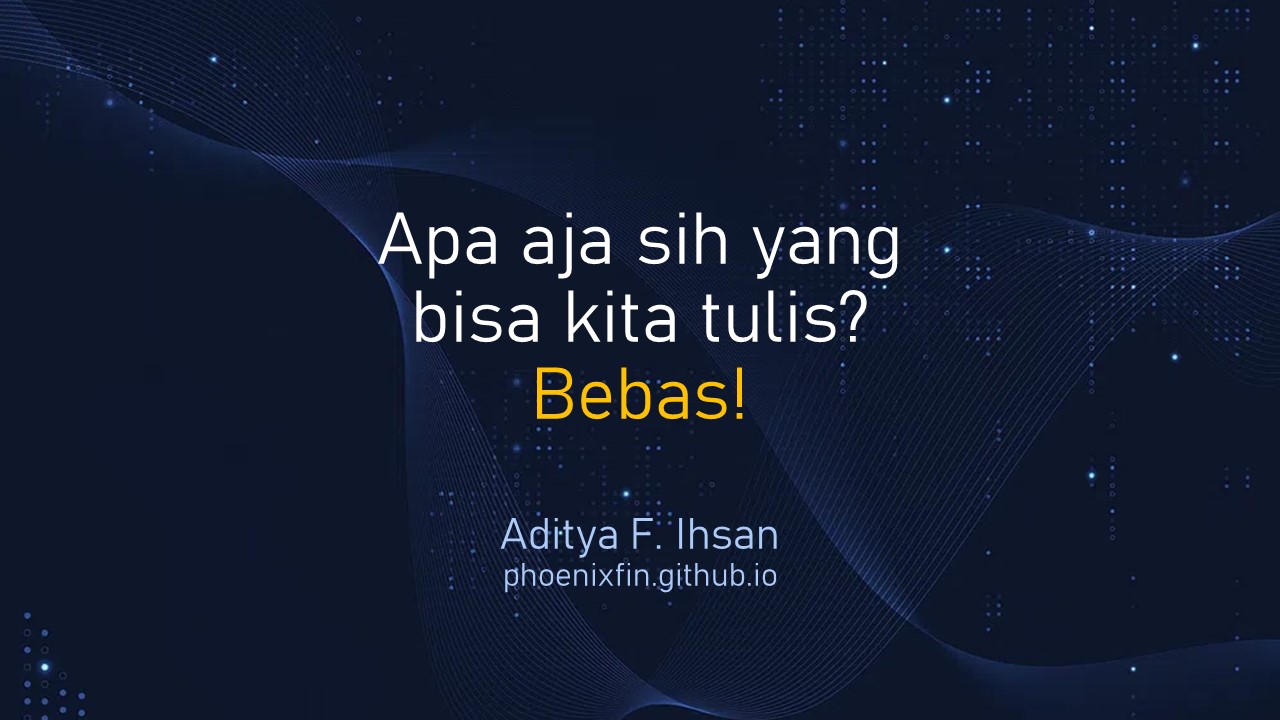 Menulis Bebas